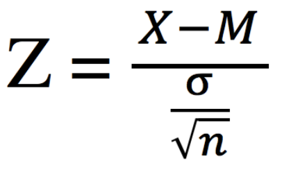 z-score formula